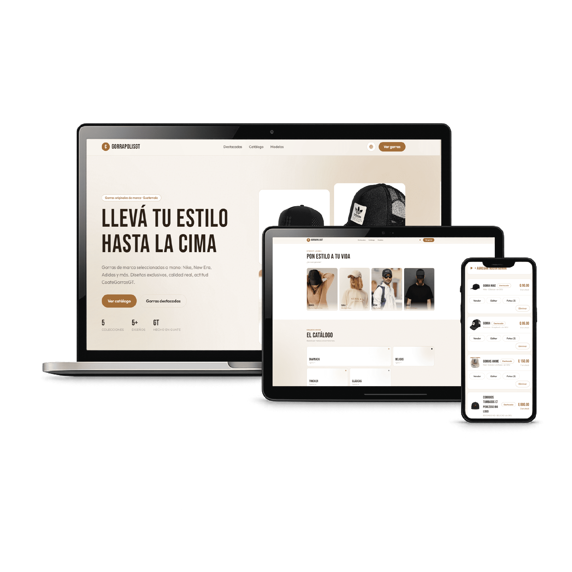 GorrasPolis GT - Plataforma de comercio electrónico y tienda en línea con gestión de pedidos